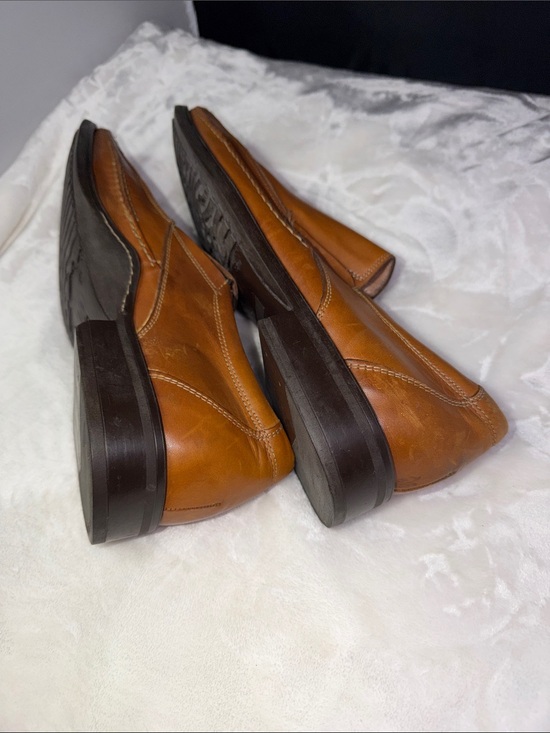 Bottesini Men’s Leather Slip-On Loafers Cognac Brown Size 13 Dress Shoes main image 3